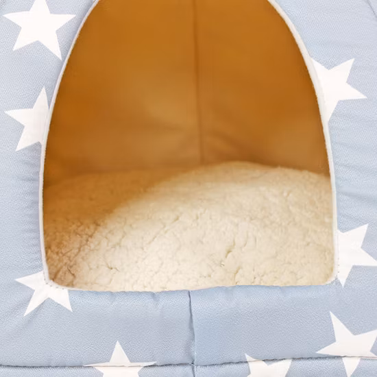 Designer Soft Cotton Warm Sleeping Cat Dog Nest Foldable Portable Pet Beds